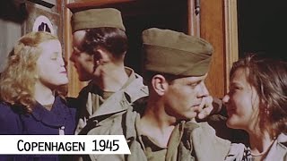 Copenhagen 1945 in color and HD [upl. by Lyrpa]