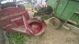 WhirlAFeed Blower Eats the Corn Silage [upl. by Brit]