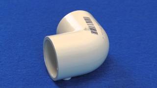 90 Degree Slip Elbow Fitting for Schedule 40 PVC Pipe Slip x Slip [upl. by Oap]