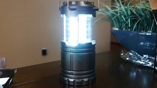 Ultra Bright LED Light Camping Lantern Unboxing And Review [upl. by Ahsilrak536]