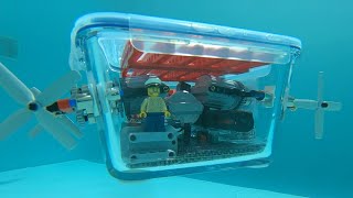 Building a Legopowered Submarine 20  magnetic couplings [upl. by Annaiuq815]