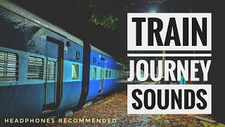 Relaxing Train Journey SOUNDS 3  Indian Railways Sounds only [upl. by Hamel417]