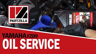 Yamaha FZS V3 Engine Oil Change [upl. by Kcirddahc]