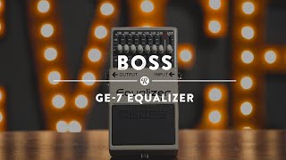 Boss GE7 Graphic Equalizer  Reverb Demo Video [upl. by Ariad]