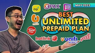 Malaysias Best UNLIMITED Prepaid Plans  May 2023 [upl. by Arimahs]