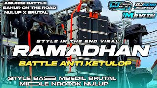 TRAP BATTLE MBEDIL❗DJ RAMADHAN BATTLE NROTOK FULL BASS HOREG  AMUNISI BATTLE SAUR ON THE ROAD ‼️ [upl. by Oaht989]