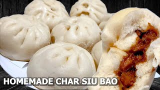 Char Siu Bao  Steam Pork Buns  Dim Sum  叉烧包 [upl. by Hairim]