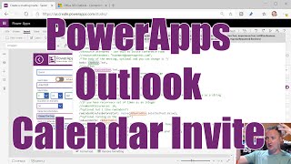 PowerApps Calendar Create Invite using the Outlook Connector [upl. by Zaccaria303]