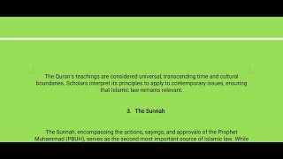 Muslim law I The sources of Islamic law [upl. by Lahcear]