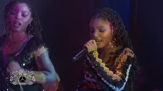 Chloe x Halle Perform “Happy Without Me” on JIMMY KIMMEL LIVE [upl. by Nomelif]