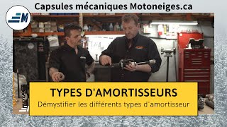 Capsules Motoneigesca  Types damortisseurs [upl. by Niowtna]