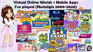 2000s Nostalgia  Virtual Online Worlds Flash Game Websites  Apps Ive Played [upl. by Nagiam751]