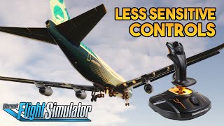 FS 2020  How to Make Aircraft Controls LESS SENSITIVE Tutorial [upl. by Bondie992]