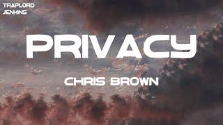 Chris Brown  Privacy Lyrics [upl. by Relyuc233]