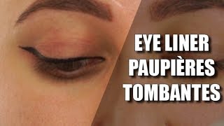 Comment faire un trait d’eyeliner sur paupière tombante la bonne méthodeColashood2 [upl. by Cagle]