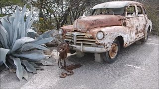 Abandoned Rusty Classic Car  Chevrolet Fleetmaster   Urban Exploration  URBEX  Curaçao 2016 [upl. by Atinad]