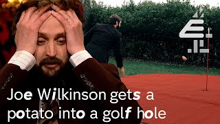 Joe Wilkinson gets a POTATO into a GOLF HOLE  Taskmaster [upl. by Britni950]