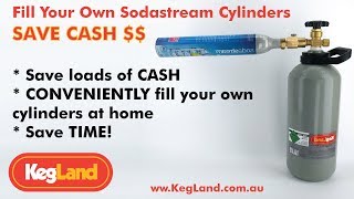 How to Fill Your Own Sodastream CylindersBottles at Home  Save Cash  More Convenient [upl. by Derdlim484]