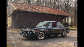 BMW 30 CSi E9  Black over Red leather w 17quot Alpina wheels [upl. by Alemahs]