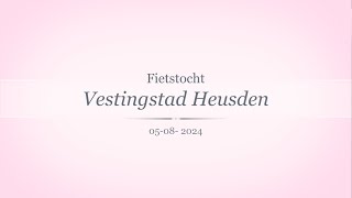 Fietstocht Vestingsstad Heusden 4K [upl. by Hugon512]