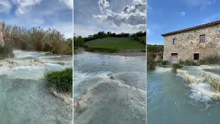 Saturnia Hot Springs Natural Baths of Tuscany [upl. by Elliot876]