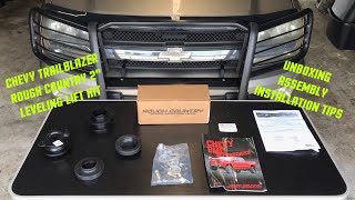 Chevy TrailBlazer Rough Country 2quot Leveling Lift Kit Unboxing Assembly amp Installation Tips [upl. by Eibrad]