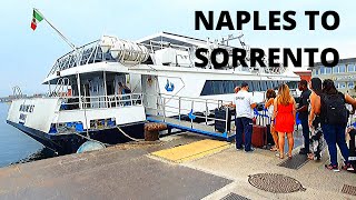 Ferry adventure hydrofoil from Naples to Sorrento [upl. by Quin]