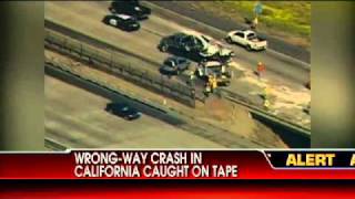 WrongWay Crash Caught on Tape [upl. by Phippen492]