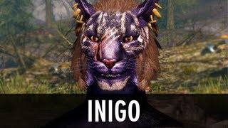 Skyrim Mod Inigo  Fully Voiced Khajiit Follower [upl. by Annauqal]