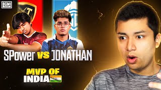 ROLEX REACTS to JONATHAN vs SPower MVP OF INDIA  BGMI [upl. by Yoo]