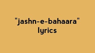 quotJashnebahara quot song lyrics  polo lyrics [upl. by Ybab]