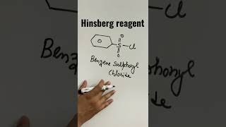 Hinsberg Reagent  amines short organics [upl. by Arretak]