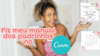 COMO FAZER CONVITES PELO CANVA  manual padrinhos pajem florista Diáriodanoiva [upl. by Ettezzil]