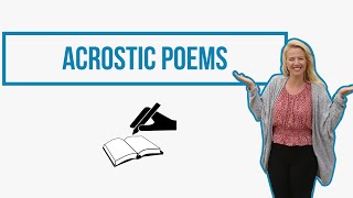 Acrostic Poems For Kids  Learning From Home [upl. by Leatrice]