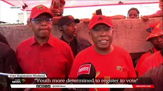 Voter Registration Weekend  Julius Malema visits registration station in Soweto [upl. by Uwton745]