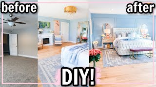 INCREDIBLE DIY BEDROOM TRANSFORMATION DREAM BEDROOM MAKEOVER  Alexandra Beuter [upl. by Enneyehs]