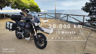 V85TT 20000 km 1 Jahr  italienische Diva 🤔🤔 [upl. by Nalniuq]