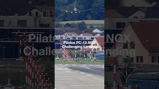 Mastering the elements Watch this Pilatus PC12 NGX take on a challenging landing at Zurich [upl. by Hubbard]