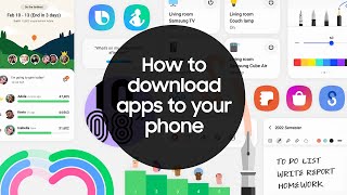 Samsung Galaxy  How to download apps to your phone [upl. by Joby]