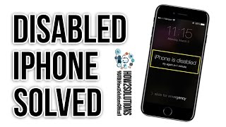 iPhone disabled How to unlockResetRestore iPhone 566s7 Plus iPad  Connect to iTunes Blog [upl. by Latsirk]