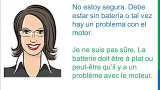 Diálogo 96 Espagnol Francés  Problemas con el coche  Problèmes de voiture [upl. by Rebecka]