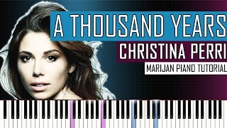 How To Play Christina Perri  A Thousand Years  Piano Tutorial  Sheets [upl. by Inalej757]