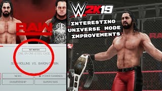 WWE 2K19 5 Interesting Universe Mode Improvements [upl. by Fidellas538]