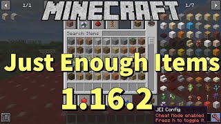 Just Enough Items 1162 How to Install and Download for Minecraft JEI for Minecraft 1162 [upl. by Suhsoj]