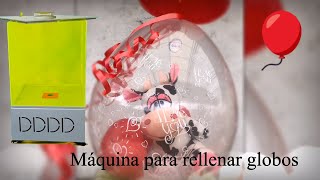 Máquina para rellenar globos Englobadora [upl. by Neelhtac]