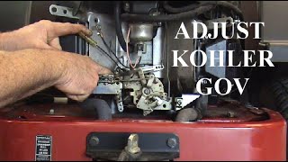 KOHLER Governor Adjustment Kohler VTwin Step by Step Easy Fix [upl. by Muffin502]