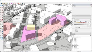 The easy way of converting 2D AutoCAD to 3D Urban Massing in SketchUp [upl. by Ahsienauq]