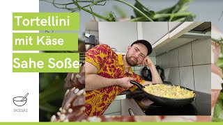 Tortellini mit Käse Sahne Soße [upl. by Lahcar]