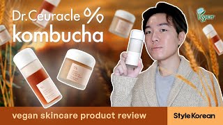 Dr Ceuracle Vegan Kombucha Tea Essence amp Gel Cream 🇰🇷 Korean Skincare Review oily skin 💦 [upl. by Axel]