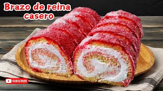 brazo de reina caserobrazo gitano recetapionono receta [upl. by Emmy]